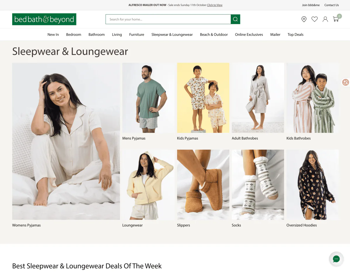 Bed Bath & Beyond NZ — Collection page