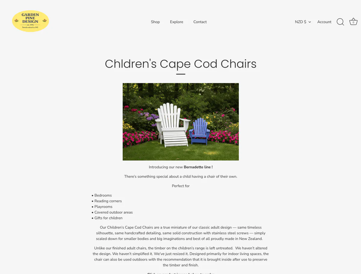 Garden Pine Design — Collection page