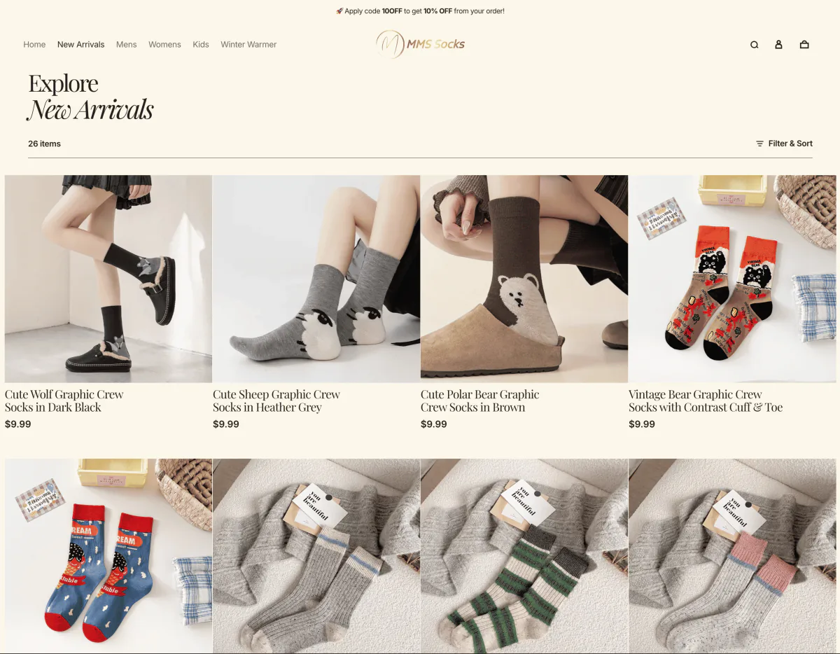 MMS Socks — Collection page